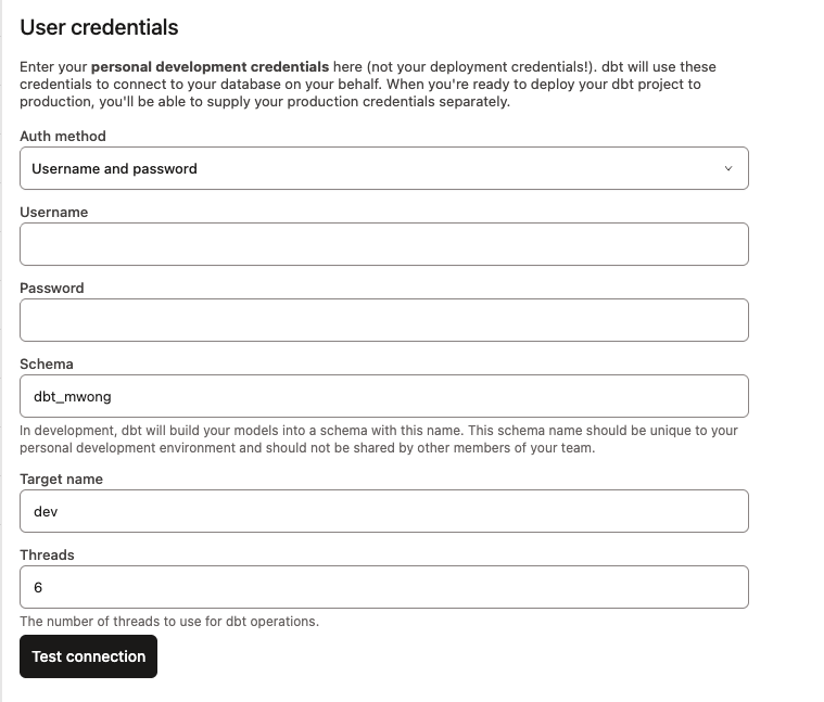User credentials. User credentials.